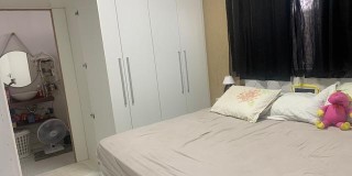 Casa térrea com tres dormitorios sendo um suíte