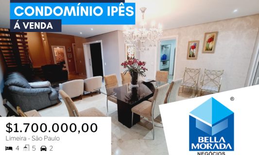 Lindo Sobrado No Condomínio Ipês – R$ 1.700.000,00